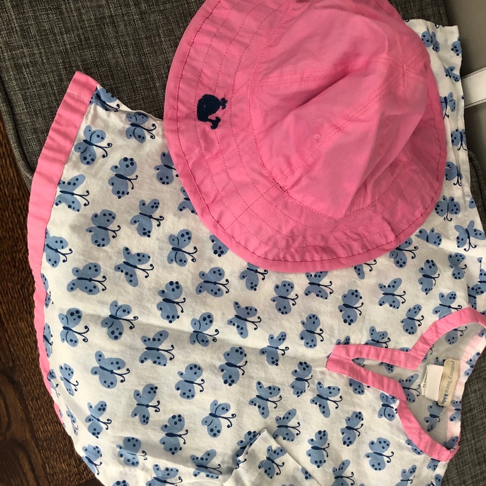 Pottery Barn Coverup and Hat